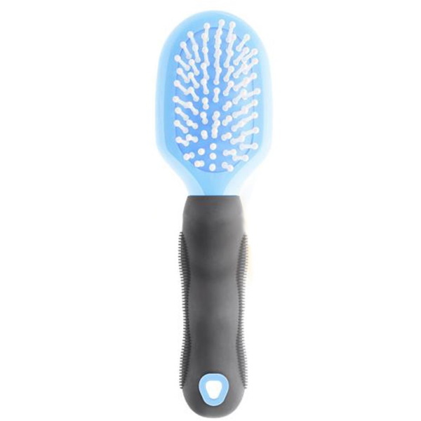 Catidea massage brush with drop plastic for cats (7 x 11 x 25 cm, blue)