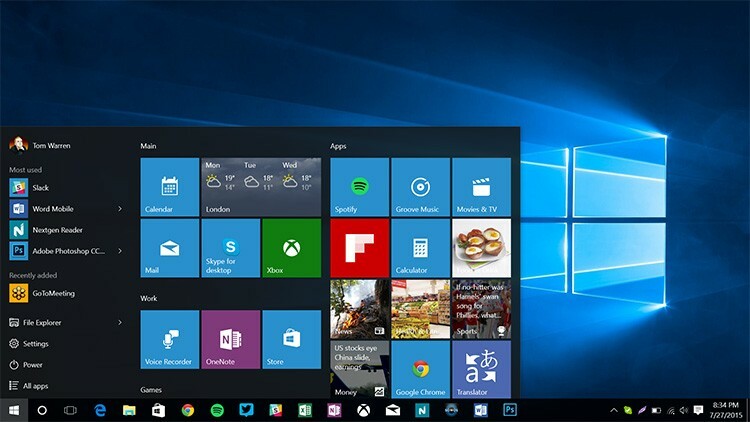 Windows 10 -utseende