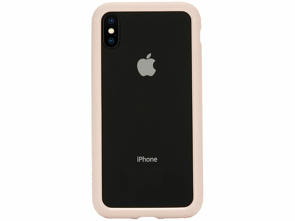 Bamperis priekš Apple iPhone X Incase rāmja korpusa rozā zelta plastmasas