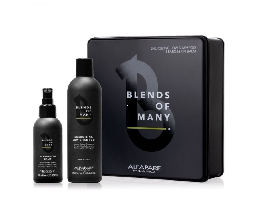 Conjunto de presente para homem (shampoo 250 ml, bálsamo para barba e pele 100 ml) BOM GIFT BOX 2020