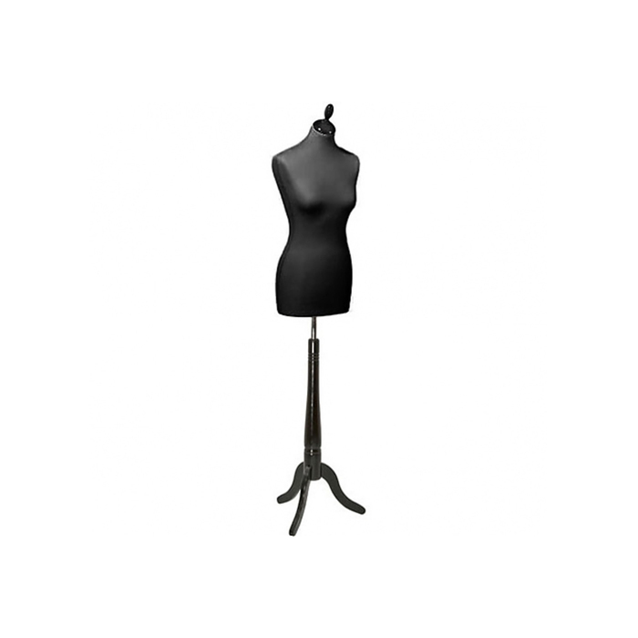 Maniquí de sastre femenino, talla 42-44, 84 * 65 * 88, negro