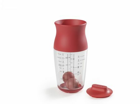 Shaker für Pfannkuchen (Teig) Lekue, rot