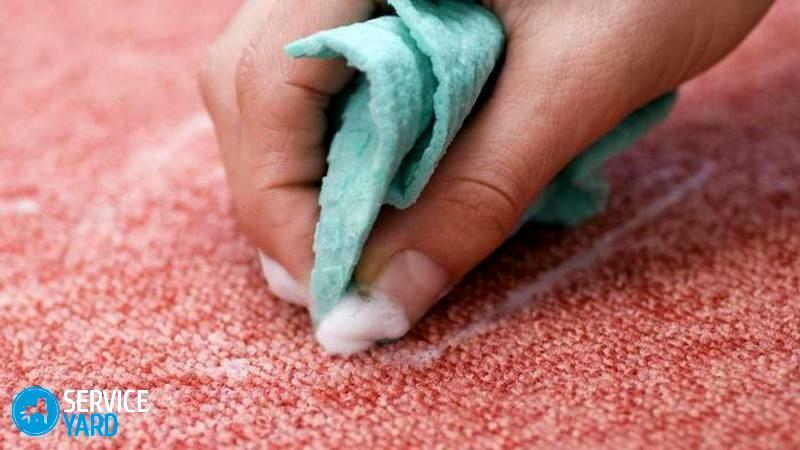 Enn å vaske gouache fra et teppe?