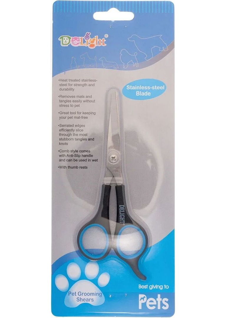 DeLIGHT muzzle scissors with rounded ends, 15 cm (blade 4.5 cm)