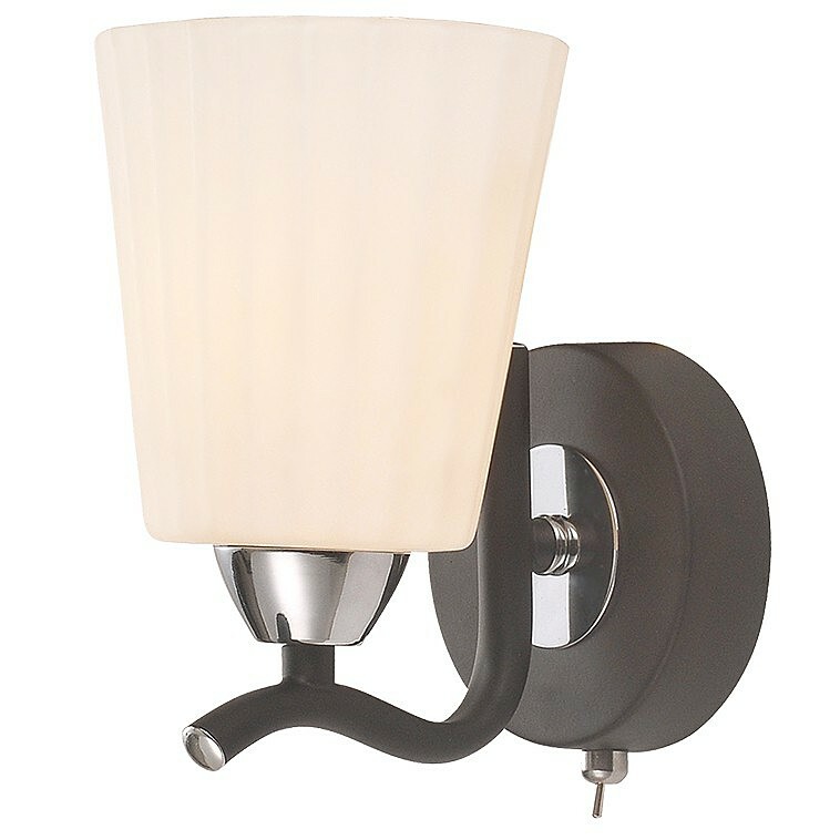 Wandkandelaar ID lamp Ann Arbor 212/1A-Blackchrome