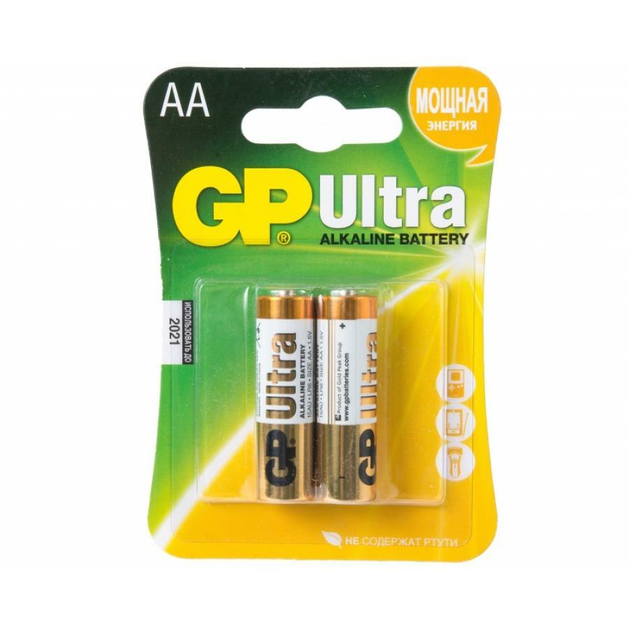 Baterija AA GP Ultra Alkaline 15AU LR6 (2gab.)
