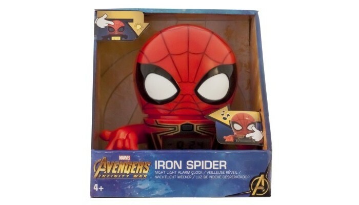 Marvel izle (Marvel) Çalar saat BulbBotz Infinity Wars minifigure Spider-Man 14 cm