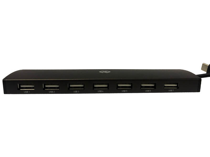 Hub USB Digma 7 portovi USB 2.0 crni HUB-7U2.0-UC-B