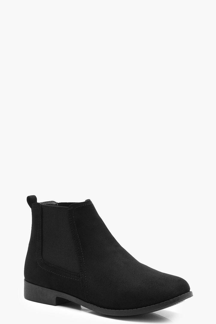 Suede Chelsea Flat Boots