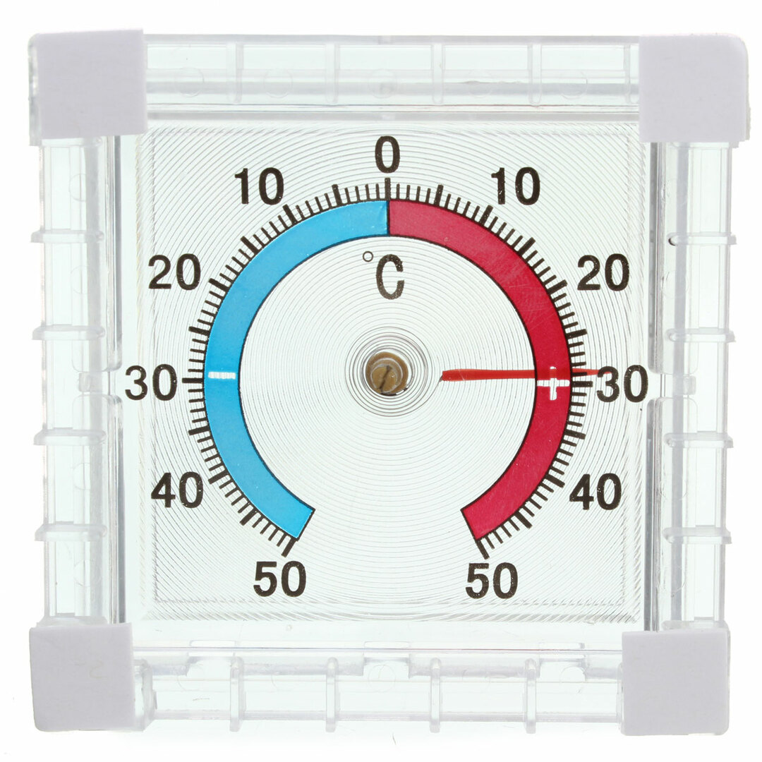 Raamtemperatuurthermometer voor thuiskantoor in de kastuin
