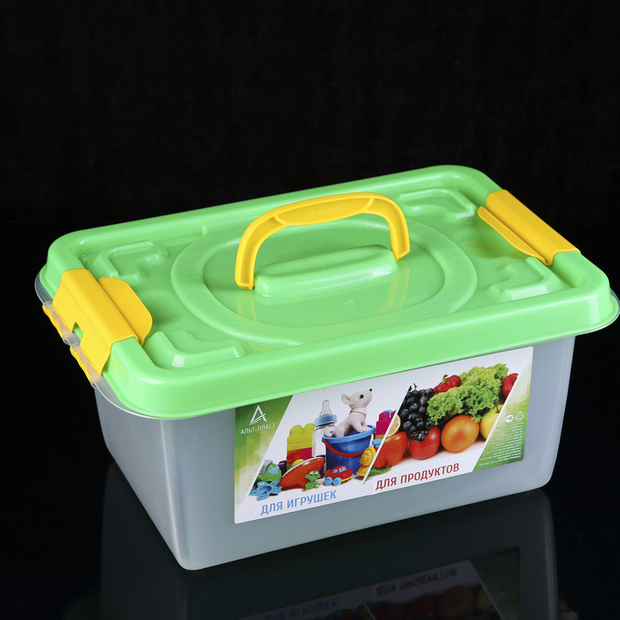 קופסה אוניברסלית 8 ליטר 359 × 242 × 166 מ" מ, לצעצועים ומזון