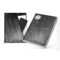 Notatbok Syntetisk papir, svart, 120 ark