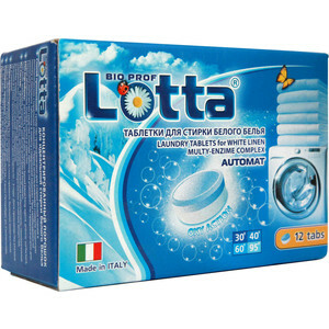 Tablety LOTTA na praní bílého prádla 12 ks