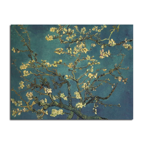 Van Gogh Kayısı Poster Kraft Kağıt Duvar Posteri DIY Duvar Sanatı 18.5 inç X 14 inç