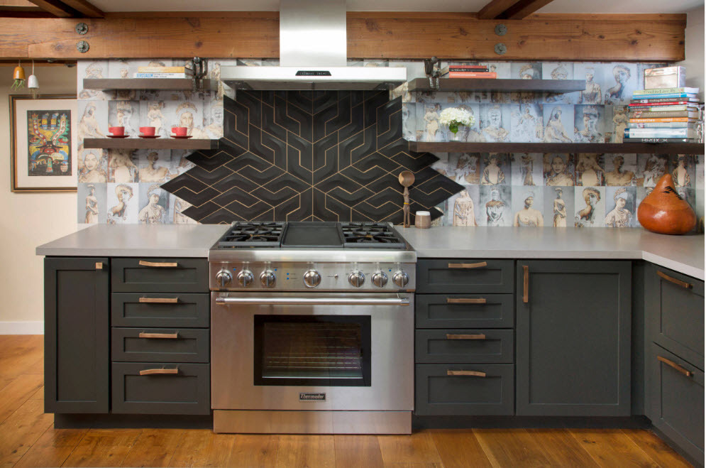 The modern kitchen is eclectic