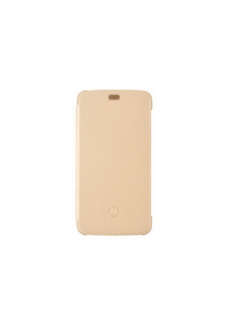 Veske Motorola Moto E Plus Flip Cover Gold WW (PG38C01805)