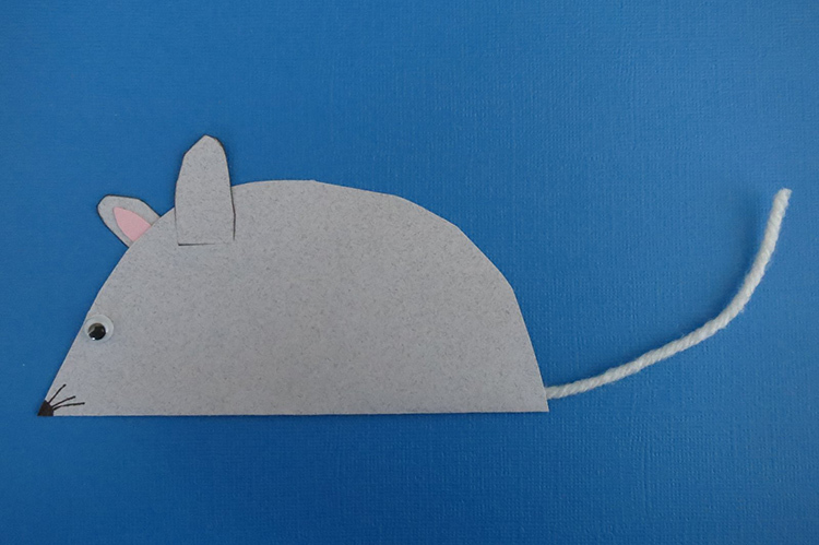 DIY Nieuwjaarssymbool - een muis die geluk zal brengen