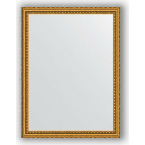 Mirror in a baguette frame Evoform Definite 62x82 cm, gold beads 46 mm (BY 1007)
