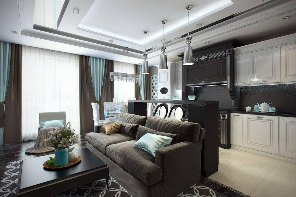 Obývací pokoj ve stylu Art Deco