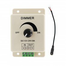 Controlador de atenuación monocromo ZDM para luces LED o cinta DC12-24V 8A DC5.5