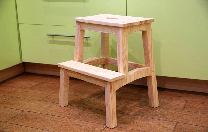A stepladder stool is indispensable in any kitchen