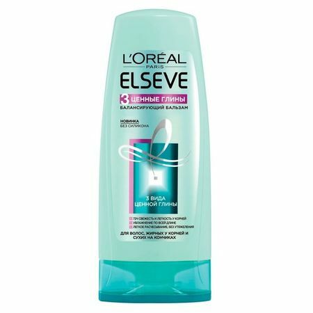 L \ 'Oreal Paris Elseve 3 Precious Clays Balancing balm for oily hair at the roots and dry at the ends