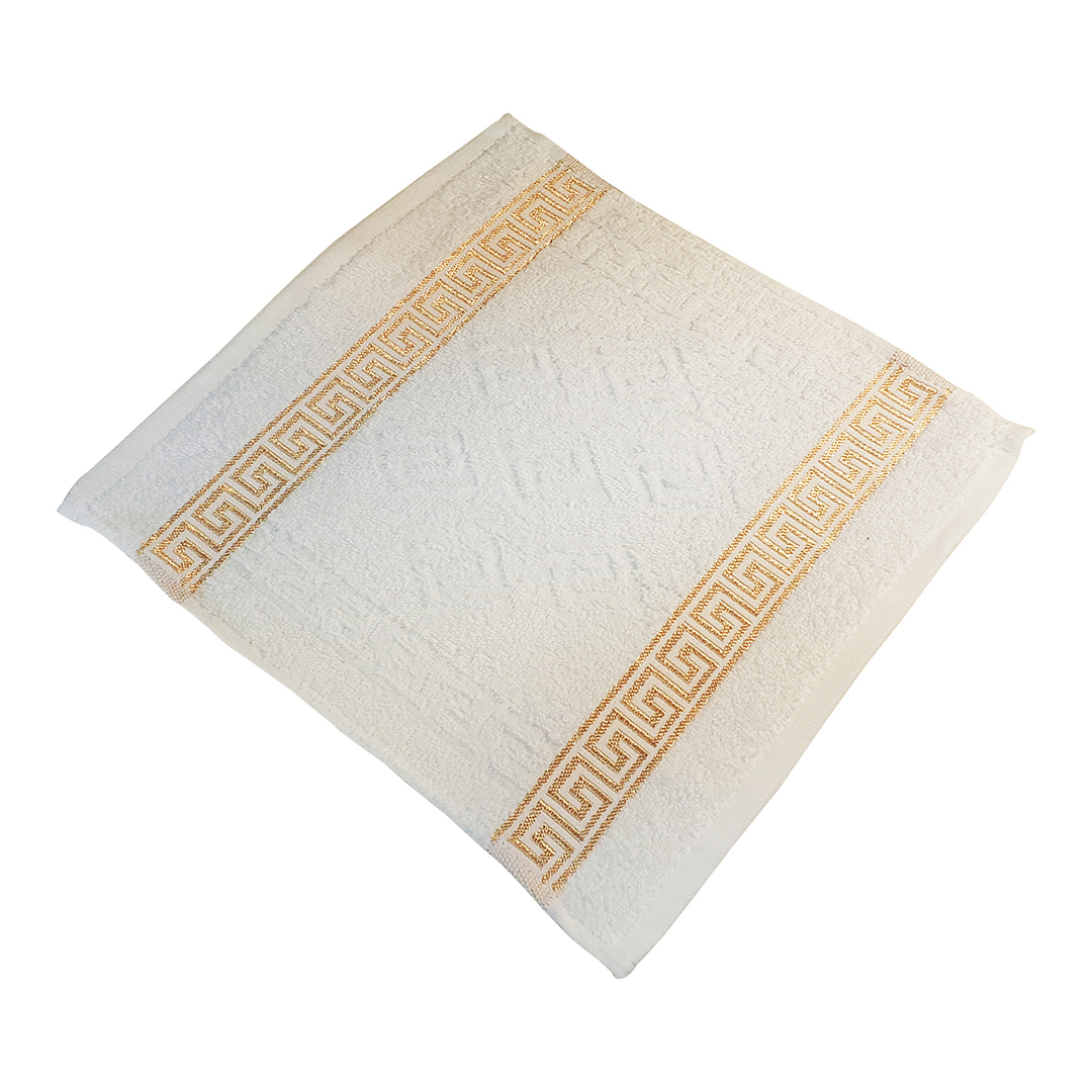Asciugamano in spugna BELEZZA Greta/Diana 002, 30x30cm, monocolore, panna, 380 g/m2, 100% cotone, 6128988