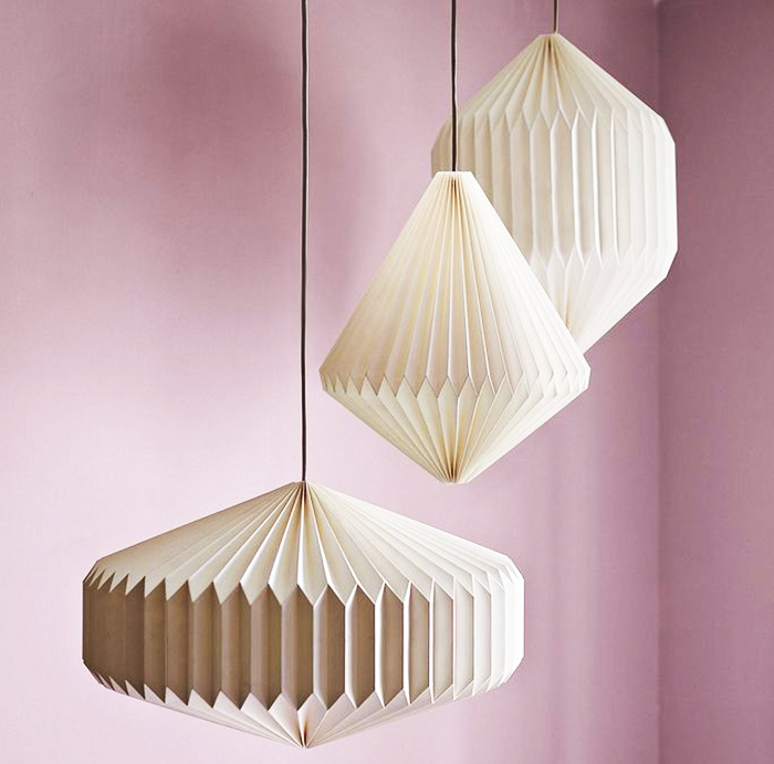 Vakker DIY lampeskjerm laget av papir