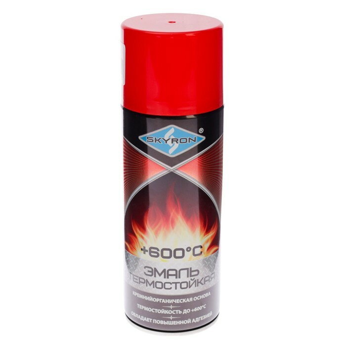 Heat-resistant enamel SKYRON, red, 520 ml.