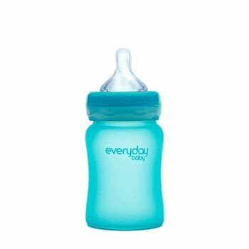בקבוק זכוכית Everyday Baby עם מחוון טמפרטורה, 150 מ" ל