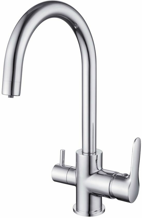 Kitchen faucet with connection to Osgard Oppning Plus 55973 filter