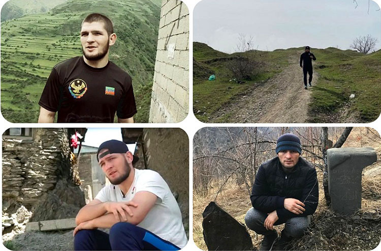 Khabib trained his incredible endurance on the mountain slopes