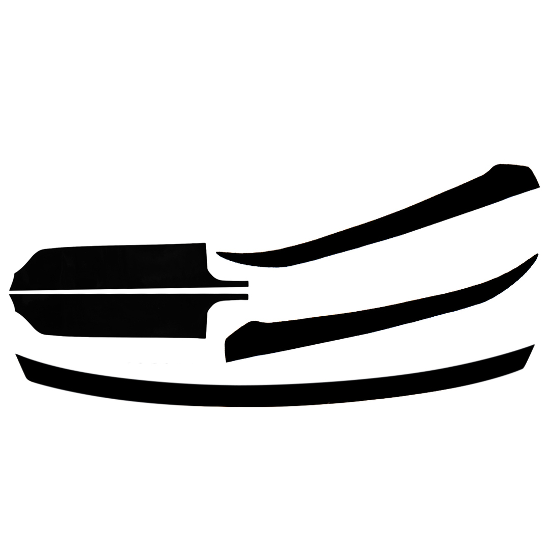 Súprava lesklá čierna skrutka ozdobného krytu predného nárazníka pre Honda Accord 2019-2020