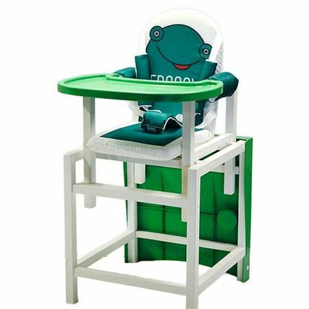 Highchair Barty BABYS lacquered FROGGY