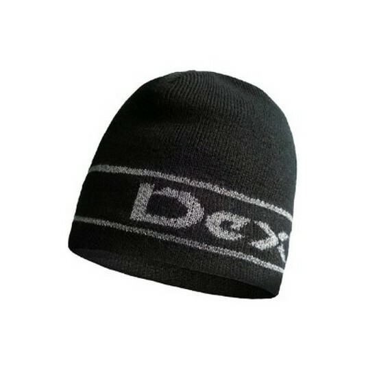 Sombrero impermeable Dexshell, negro con inscripción