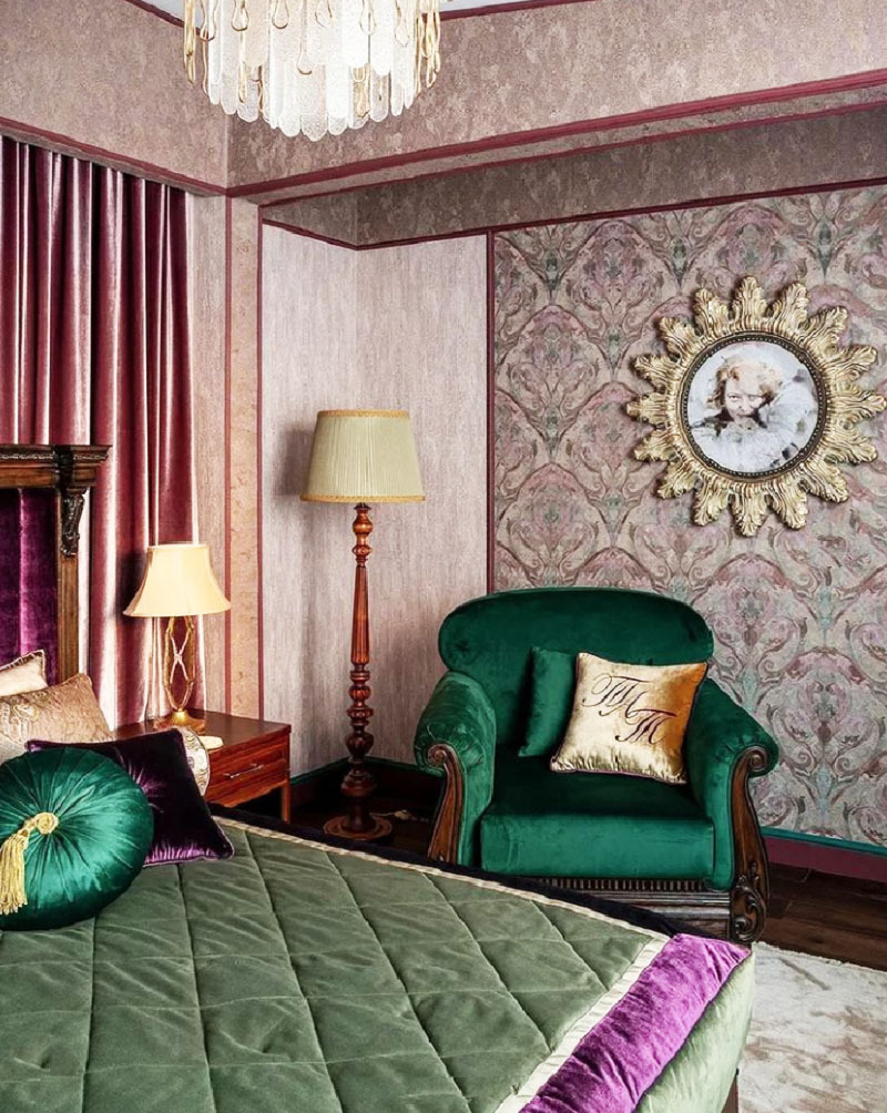 Renowacja jest po prostu szykowna: luksusowa sypialnia jako prezent dla Tatiany Tarasowej na Nowy Rok