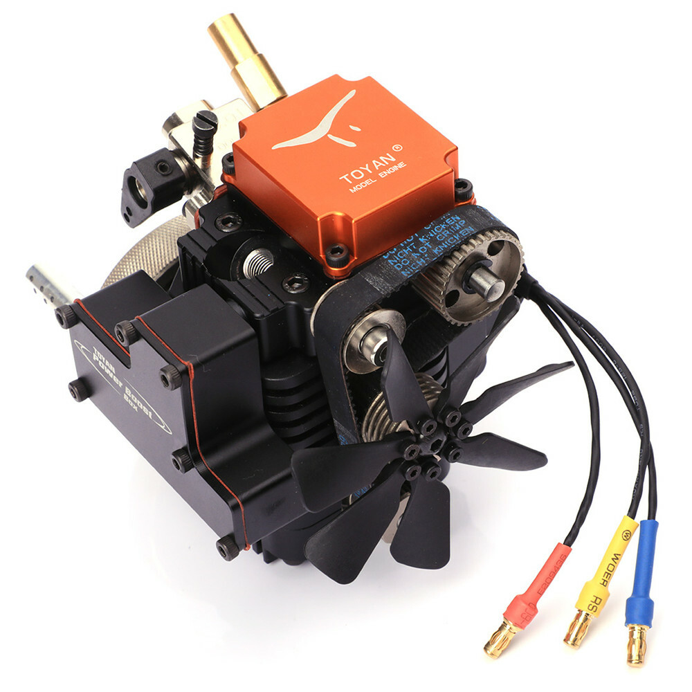 Stroke RC Engine Kit de motor de gasolina Modelo de motor de arranque para coche RC Barco Avión Toyan FS-S100G (w)
