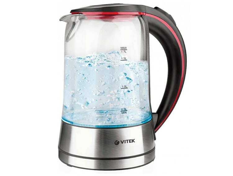 Stekleni električni grelnik vode Vitek (Vitek) VT-7009
