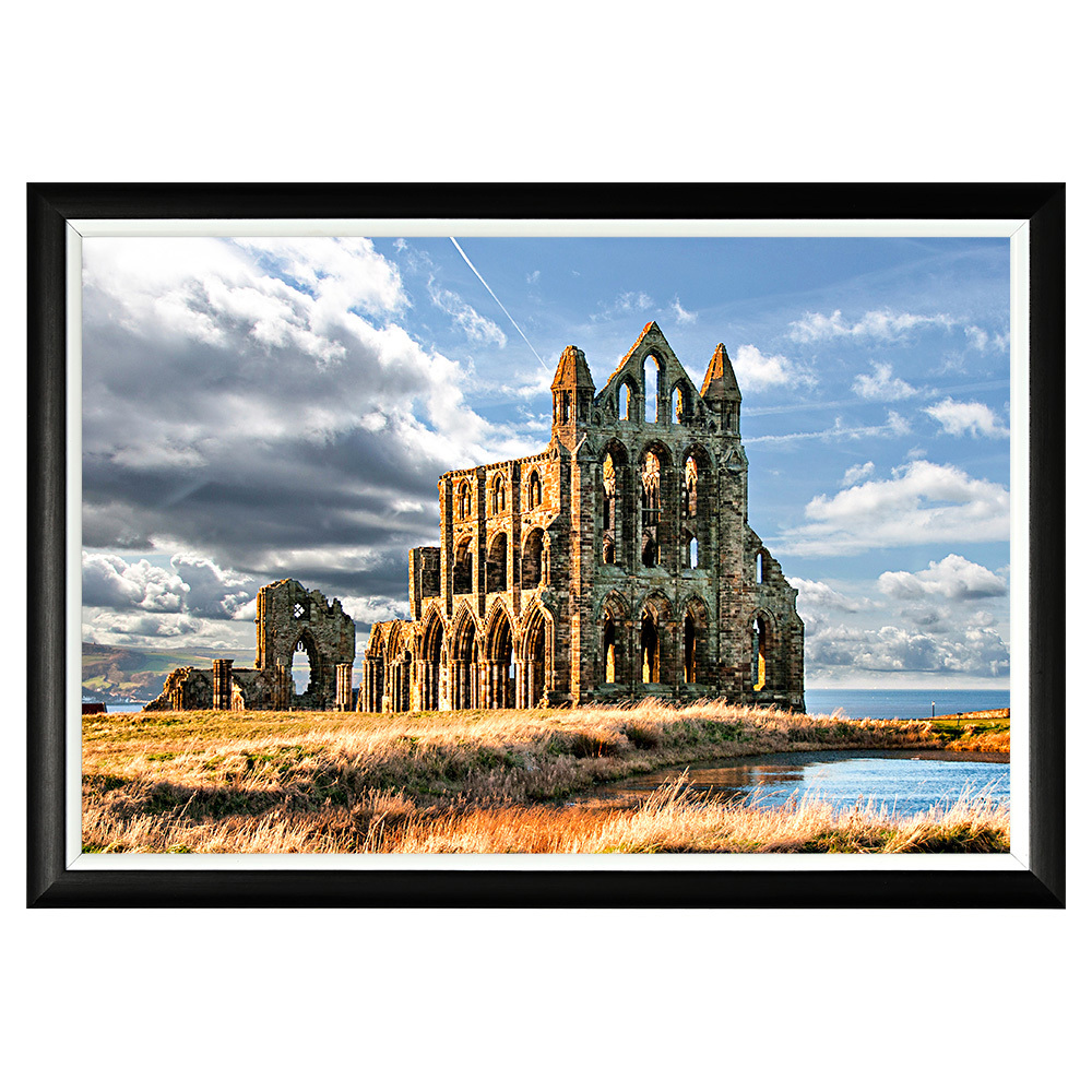 Art poster whitby abbey on design paper