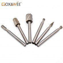 6pcs HSS Wood Milling Burrs Cutter Set Dremel Rotary Tools accessories Special seat Rotary Burrs Set