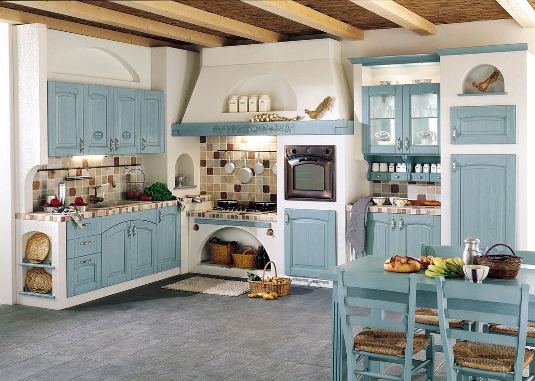 The kitchen in the country style