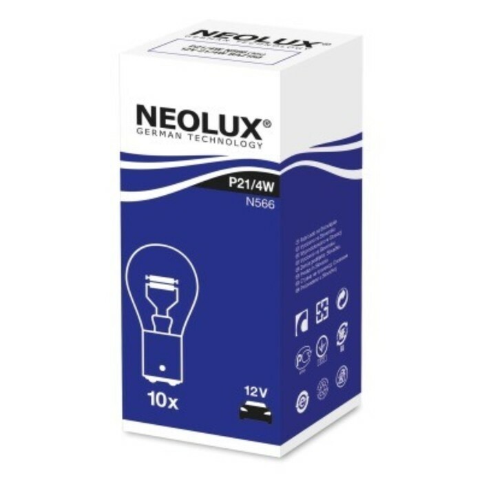 Halogeenlamp NEOLUX N566 P21 / 4W 12V BAZ15D, 1st