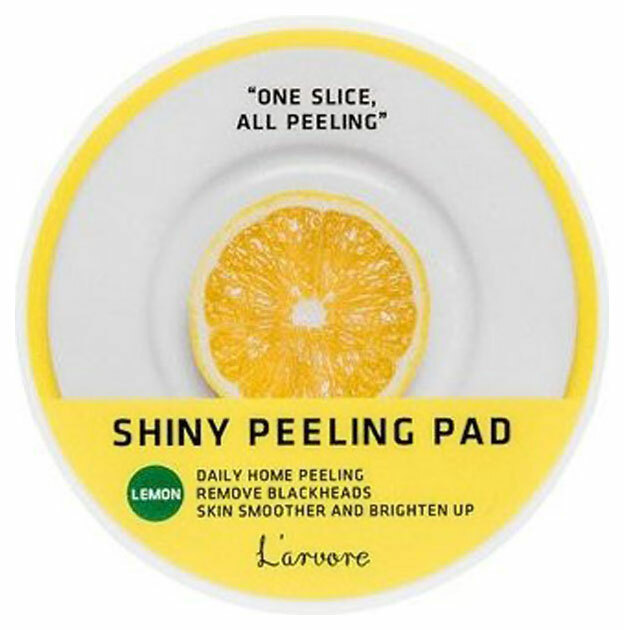 L'arvore Lemon Shiny Peeling Pad čisticí houba 70 ks