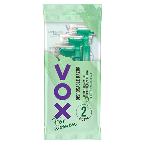 Shaving machine disposable VOX FOR WOMEN 2 blades 4 pcs