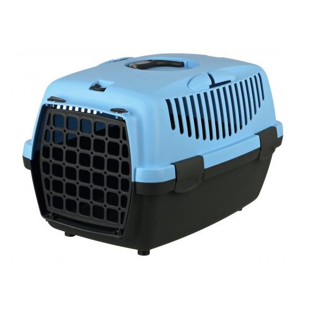 Hayvanlar için taşıma kutusu TRIXIE Capri 1, gri / mavi, XS, 32x31x48 cm