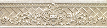 Piastrelle Ceramica Curlife Pietra Beige Arte 1 Bordo 31,5x8