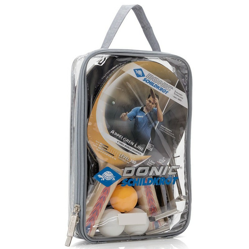 „Donic“ krepšys (2 raketės + 3 kamuoliai)