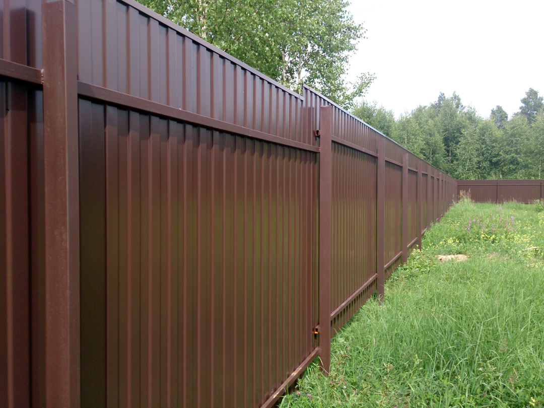 fence of corrugated photos