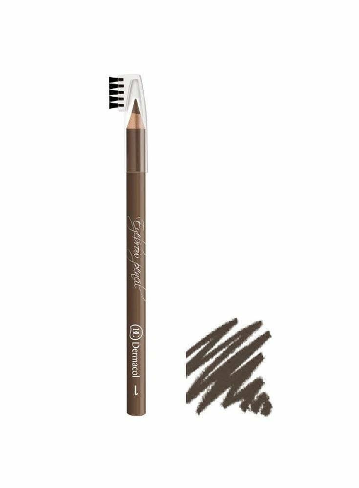 Dermacol eyebrow pencil with brush No. 2 brown