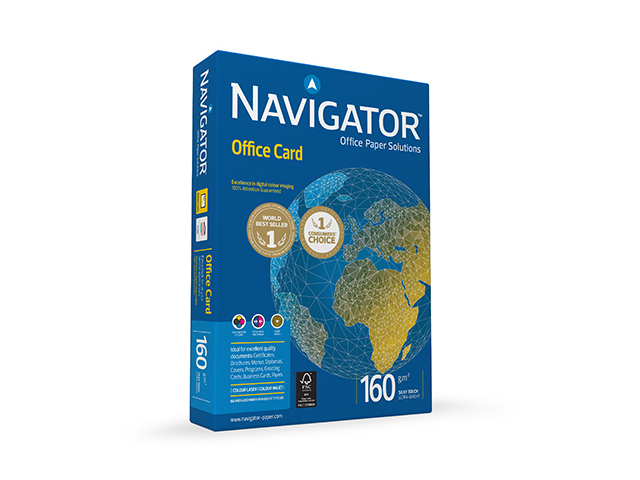 Pisarniška kartica Navigator Paper A4 160 g / m2 250 listov